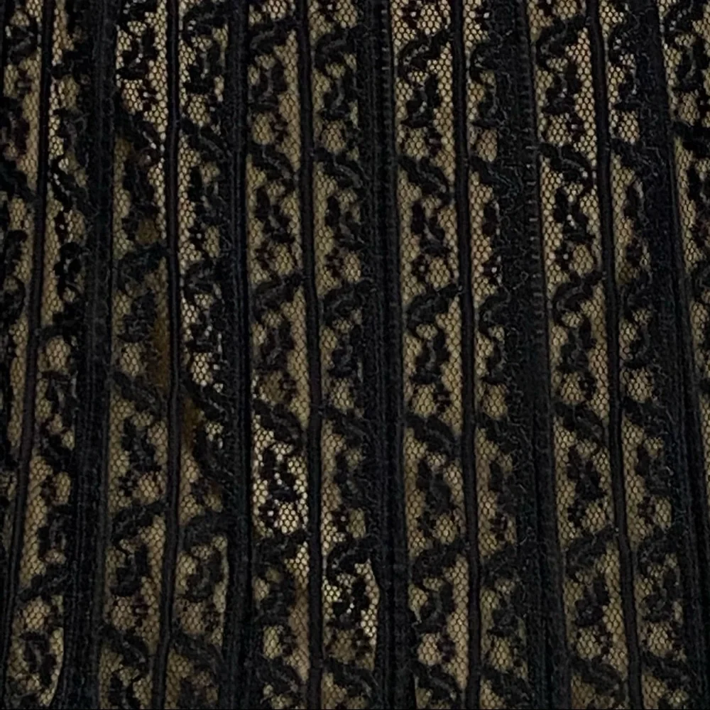 LOFT Petites Black Lace Overlay Skirt Size 0P